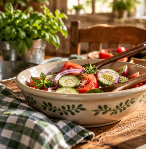 Homemade food served at a welcoming table